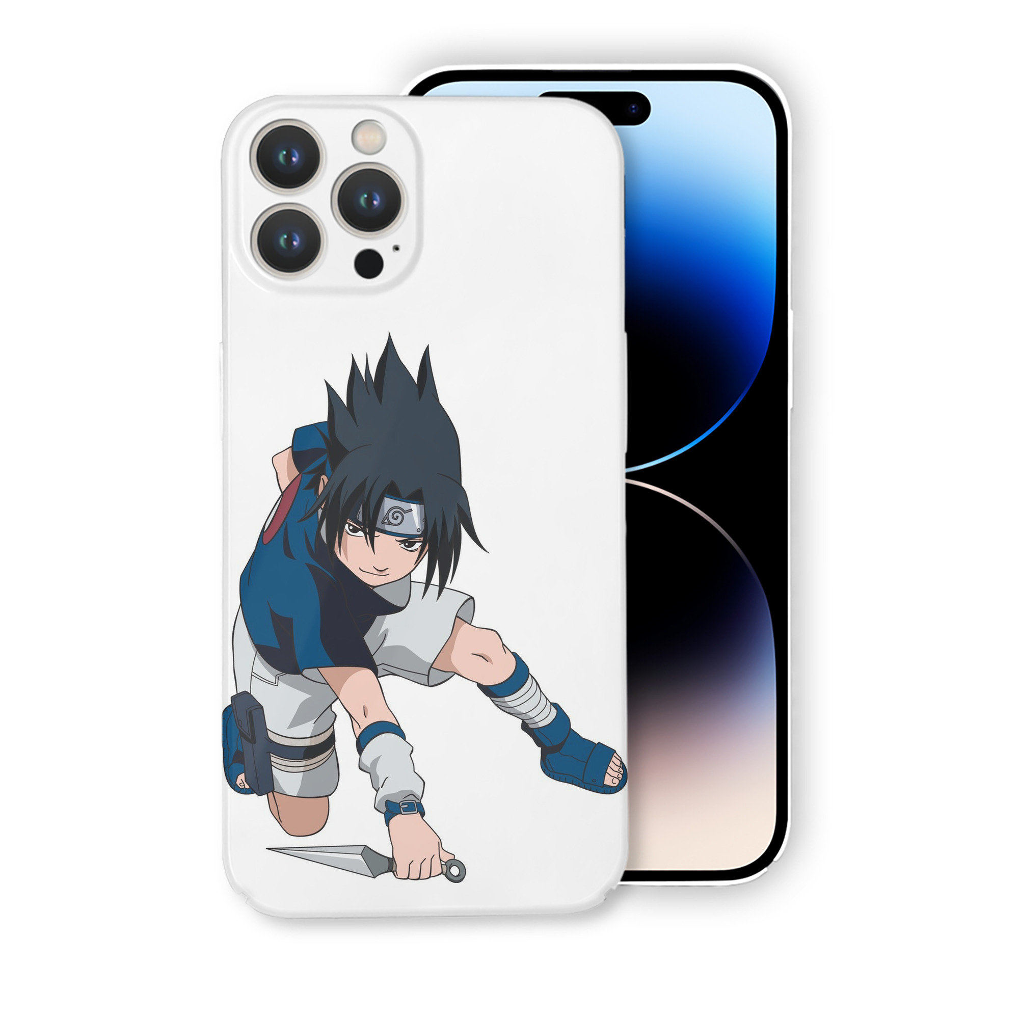 （画像用） NARUTO -ナルト- うちは サスケ Uchiha Sasuke 【iPhone 14シリーズ対応】ハードケース